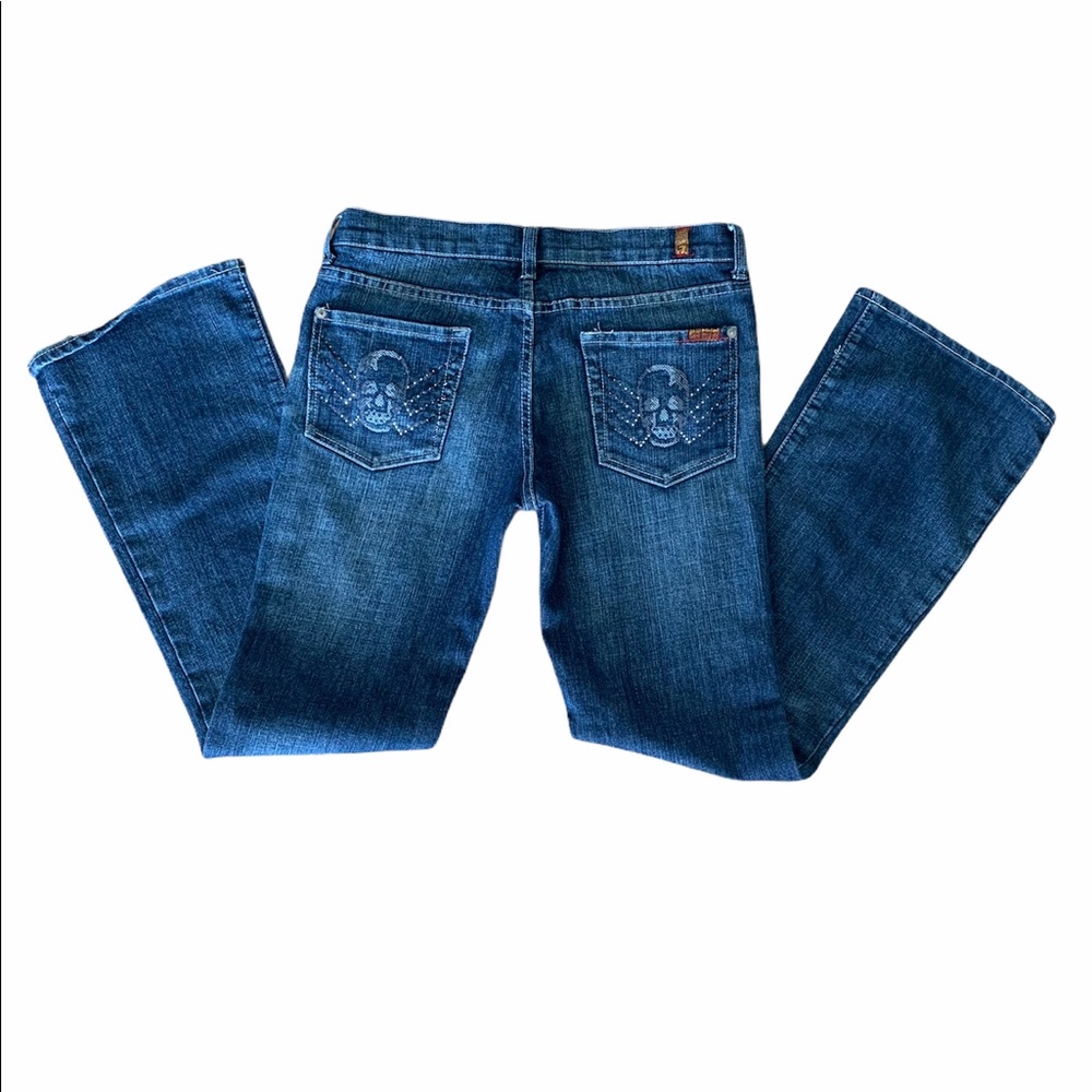 7 for All Mankind Skull Pocket Jeans Size 30 Y2K